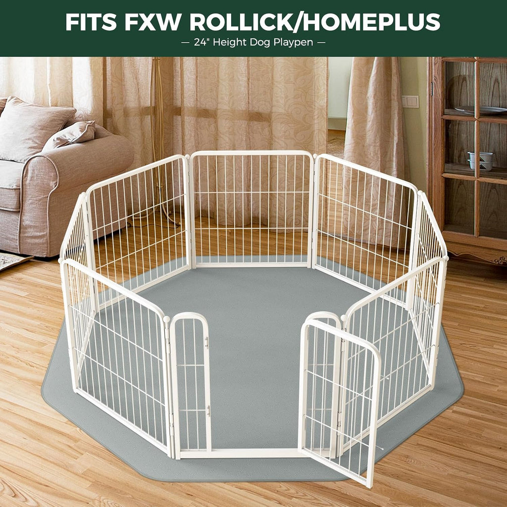 FXW Washable Pee Pads for Dogs, Super Absorbent, 29" Octagon, 1 Pack | Machine washable, Non-slip backing, Fits 24"H 8-Panel FXW Rollick/Homeplus Playpens