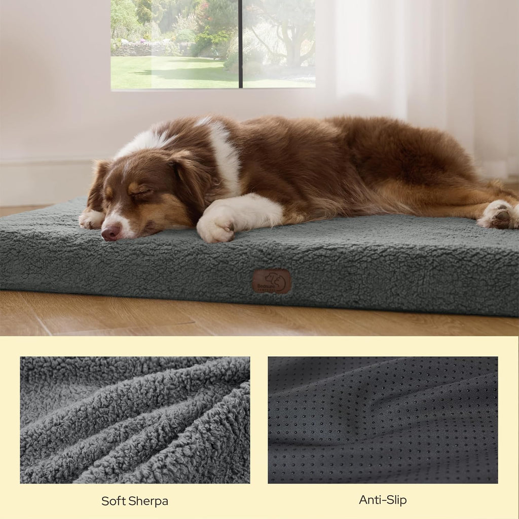 Bedsure XL Self Warming Dog Bed for Crate with Washable Cover, 41x27 Inches