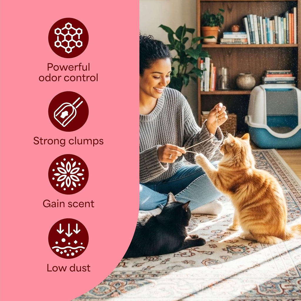 Fresh Step Odor Shield Multi Cat Clumping Cat Litter with Gain, 14 lb.