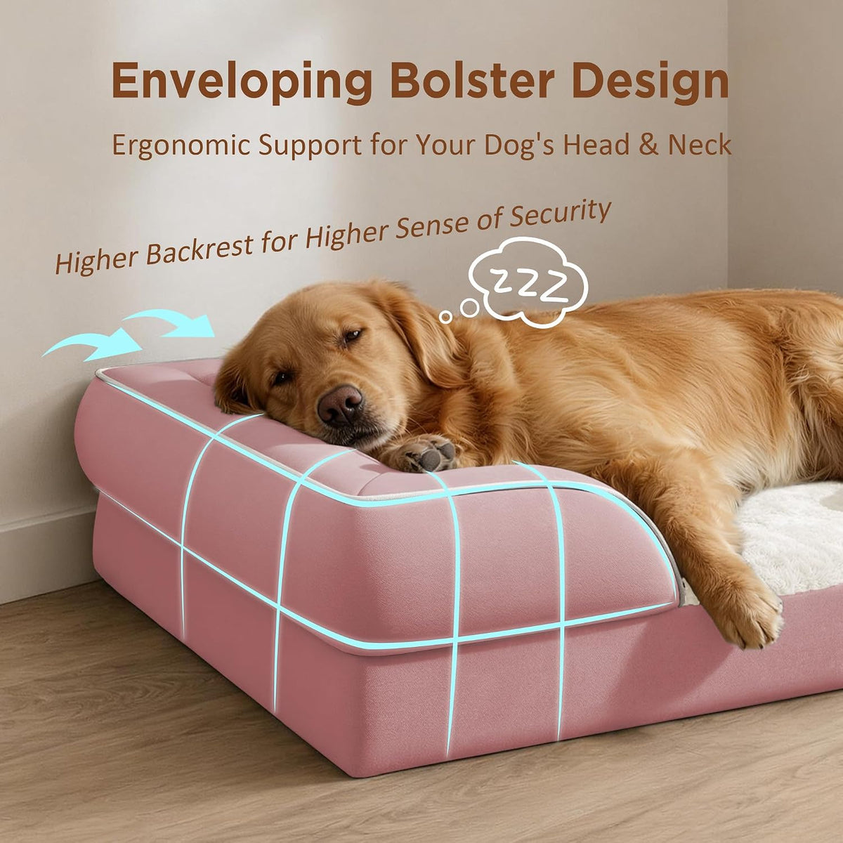 Comfort Expression Waterproof Orthopedic Dog Beds for Large Sized Dog