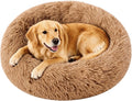 Large Dog Bed, Washable Plush Donut Dog Bed, 36 Inch