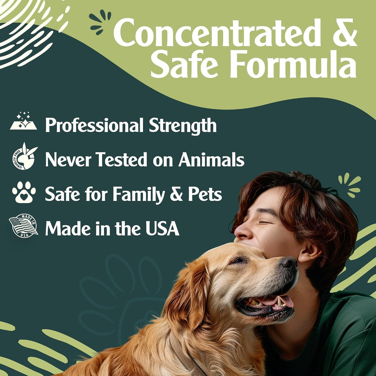 Sprinkle & Sweep: Pet Stain & Odor Enzyme Spray - 32oz - No Scrubbing Concentrated Formula, Dog & Cat Urine & Mess Destroyer, Carpet Spot Cleaning