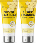 Silver + Manuka Repair Cream for Cat & Dog Wound Care – Helps with Skin Irritation, Scratches, Bites – Hot Spot Treatment for Dogs with Manuka Honey 400+ MGO & Colloidal Silver 25 PPM – 2-Pack