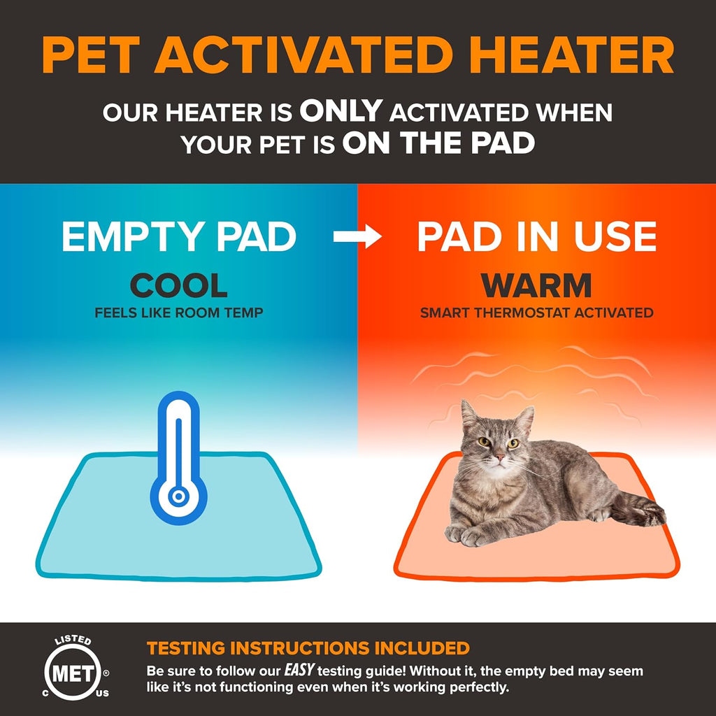 K&H Heated Cat House, Outdoor Kitty Shelter, Safety Listed, 20W, Log Cabin