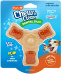 Hartz Chew ‘n Clean Chew Toy and Treat in One Chicken Flavored Tri-Point Dog Toy, Small (Pack of 12)