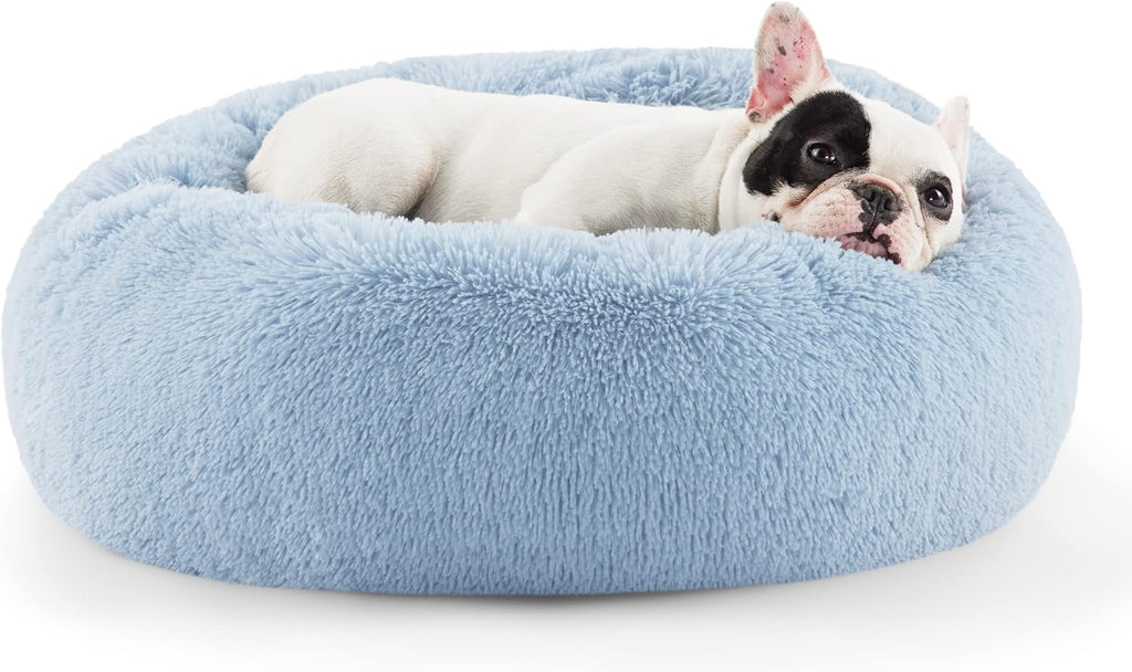 Bedsure Calming Small Dog Bed Donut Washable Cat＆Puppy Bed,23 inches