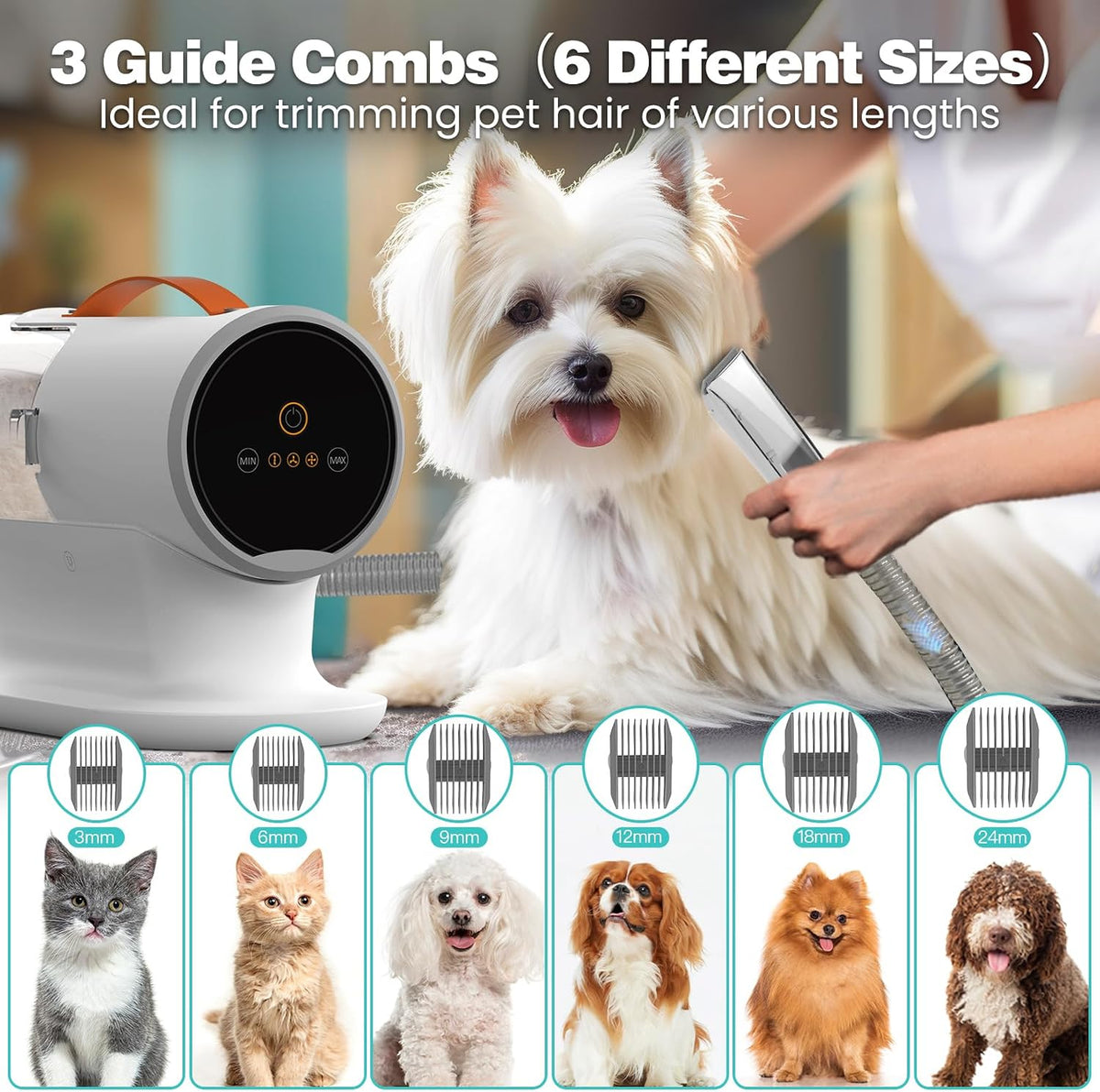 Pet Hair Vacuum with Clipper, 12000Pa, PG100