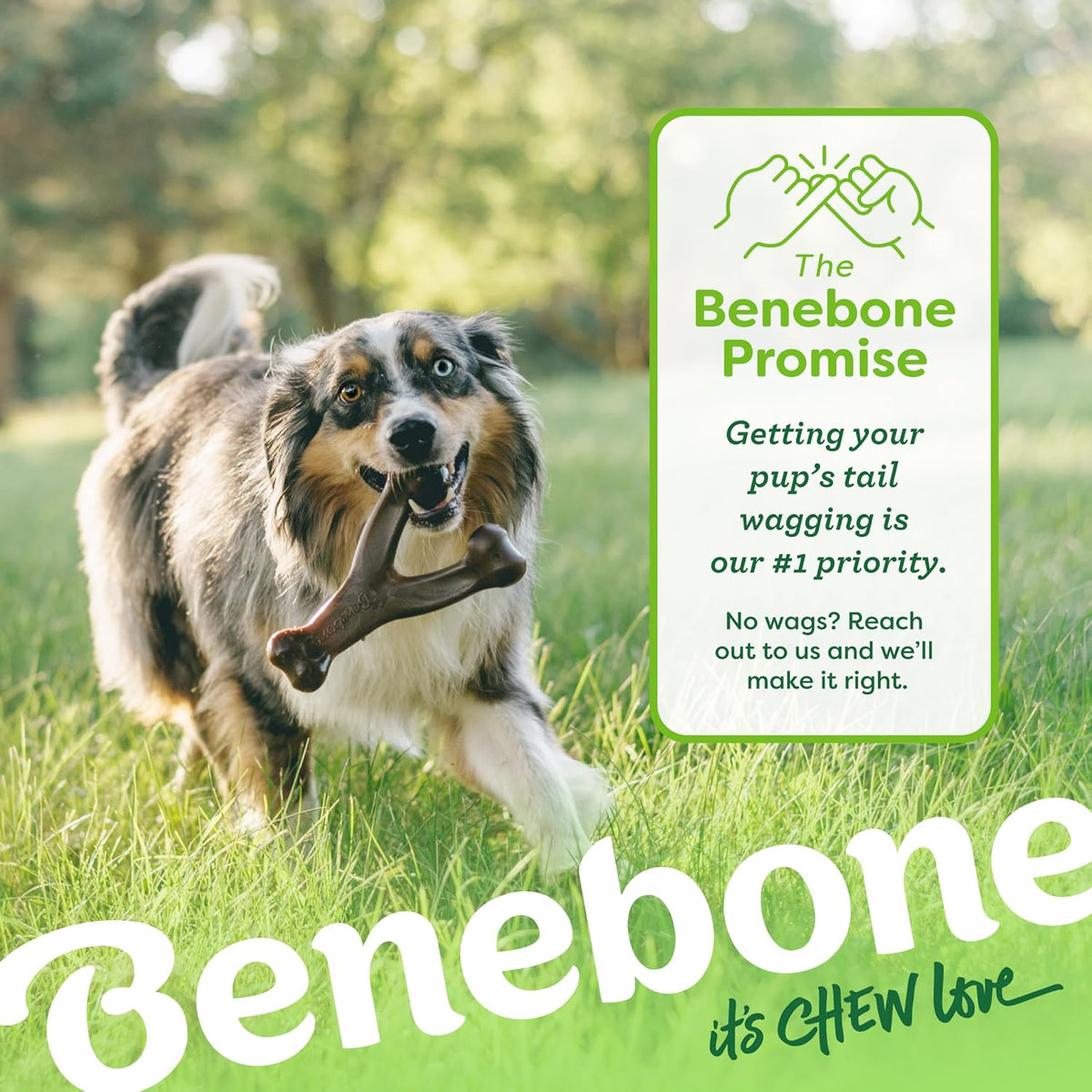 Benebone 2-Pack Wishbone Chew Toy for Aggressive Chewers, Real Bacon, Small | Durable, Multipack, Super Chewer, Made in USA, Dog Bones, Long-Lasting, A Size for Every Dog, Keeps Them Busy