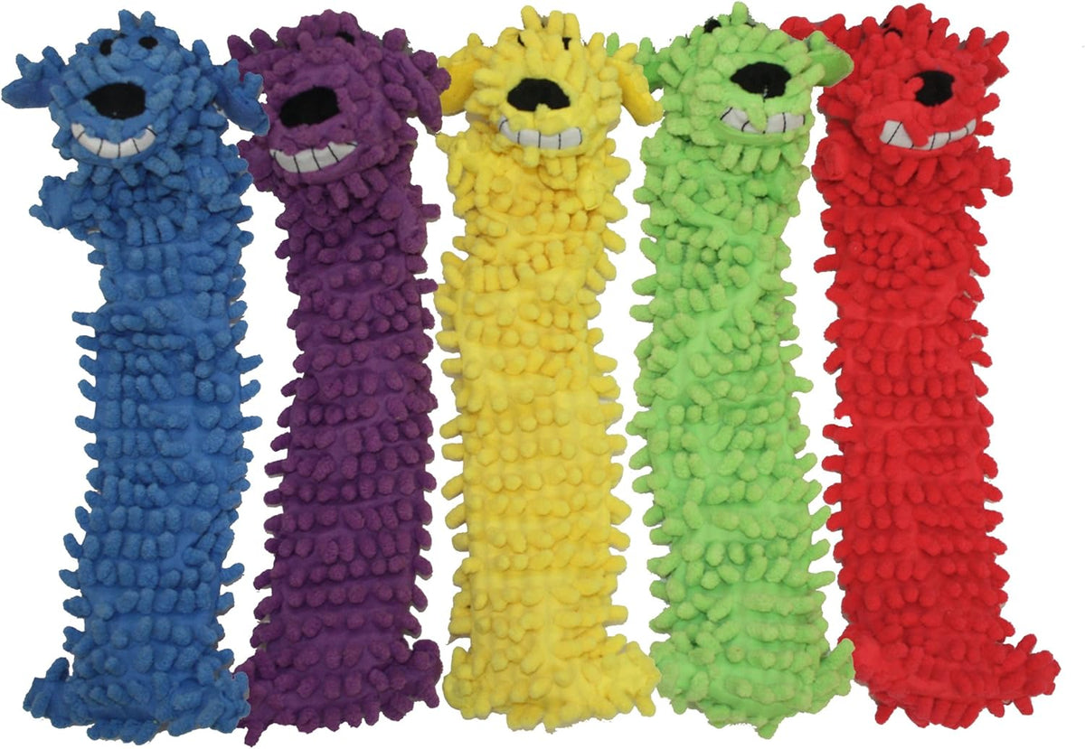 Multipet's 18-Inch Floppy Loofa Light Weight No Stuffing Dog Toys, Assorted Colors