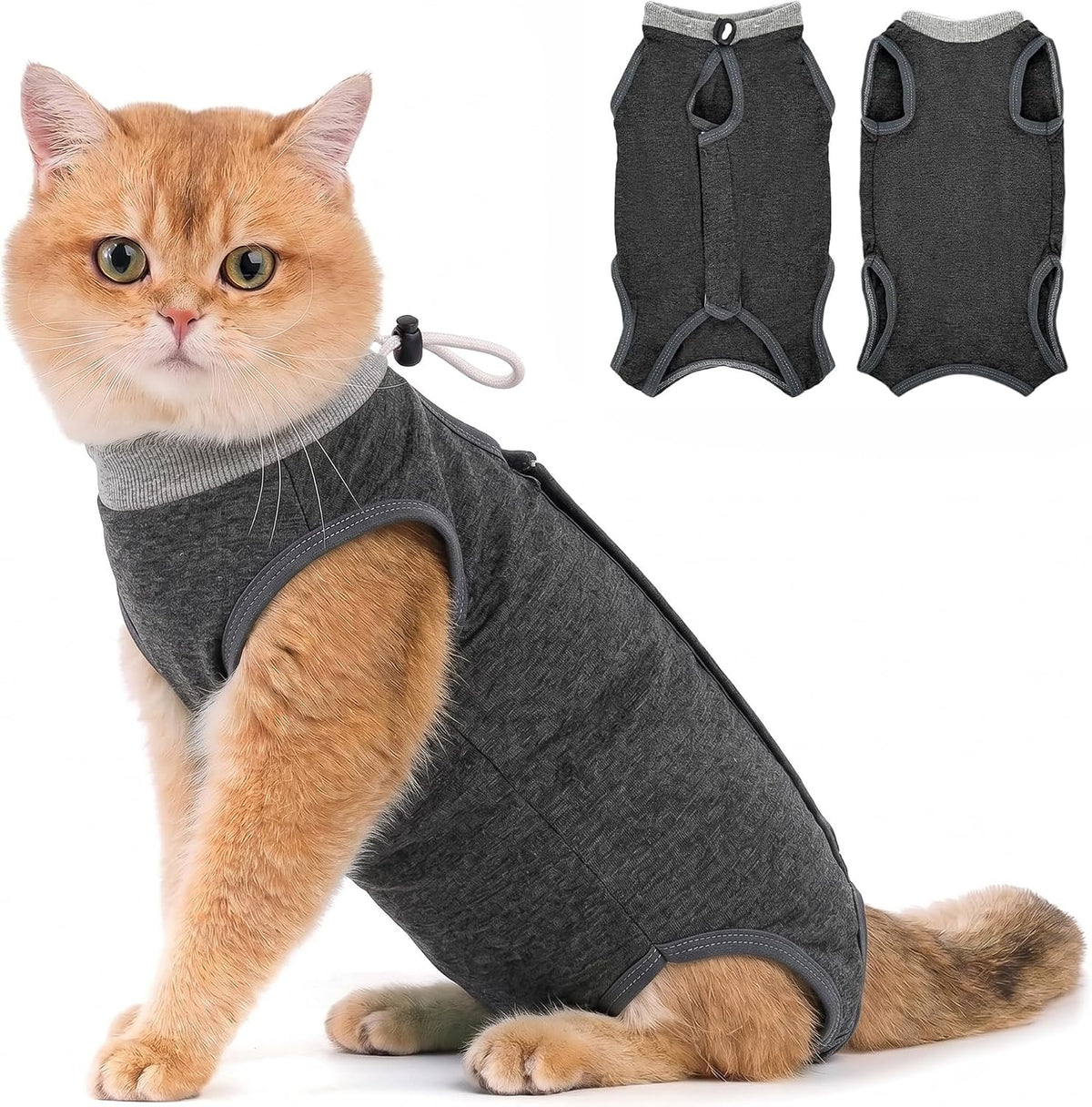 Avont Cat Recovery Suit - Kitten Onesie for Cats After Surgery