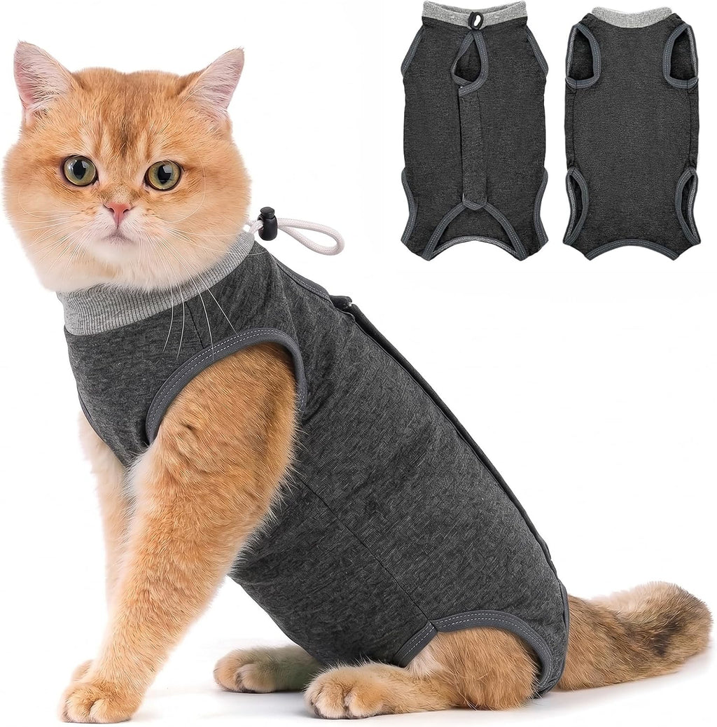 Avont Cat Recovery Suit - Kitten Onesie for Cats After Surgery