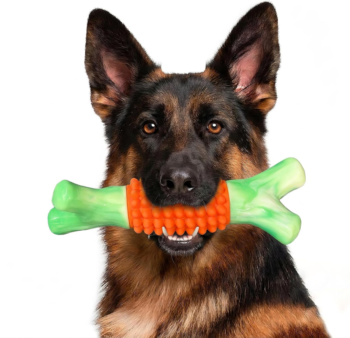 Dog Toys for Aggressive Chewers, Tough Stick Chew Bone | Durable Rubber & Nylon Dog Bones, Indestructible Dog doys for Medium,Large Dogs,Beef Flavor