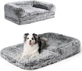 EHEYCIGA Foldable XXL Dog Bed for Large Sized Dog - 54x38x7.5, Faded Black