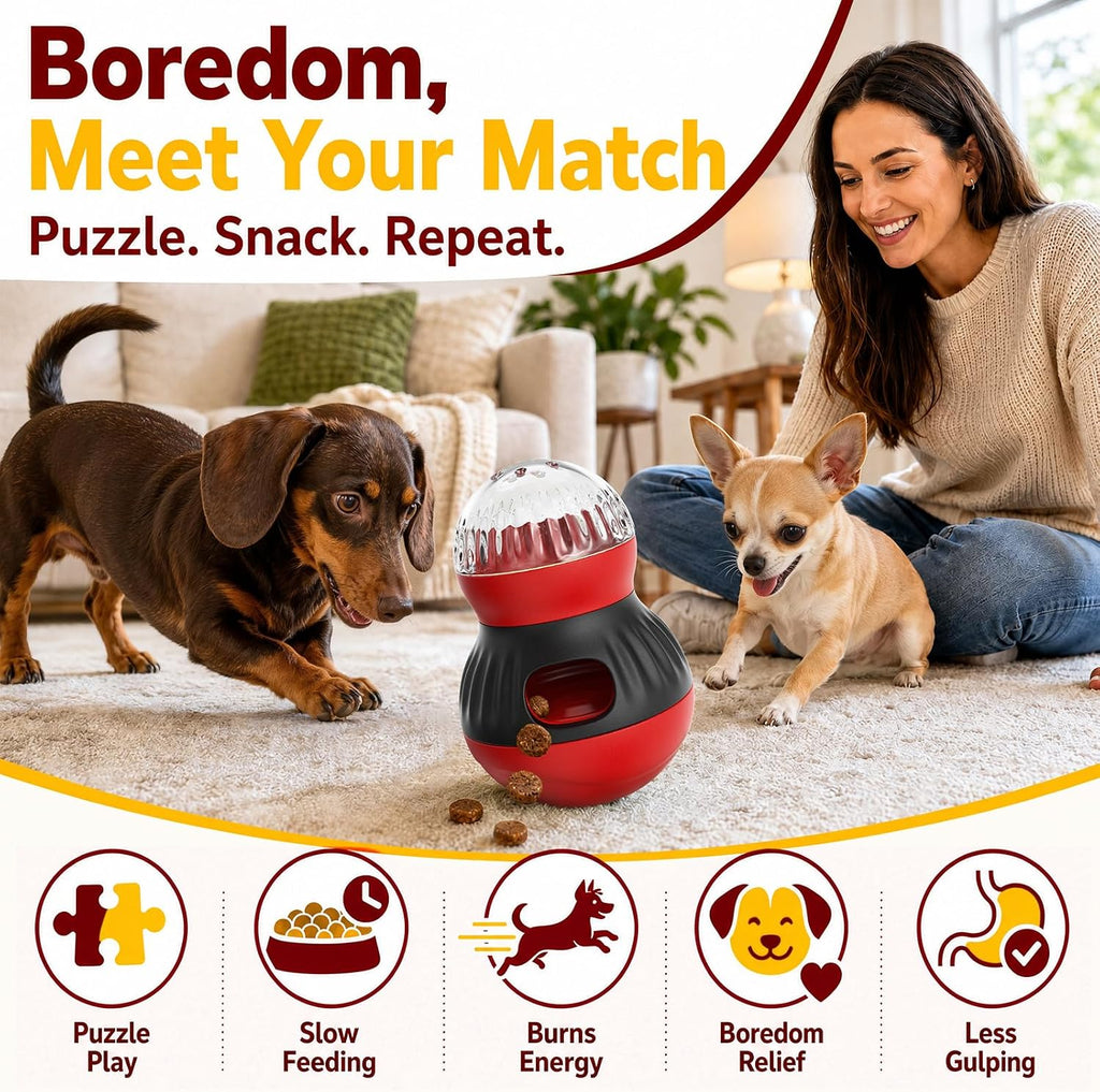 Dog Treat Dispensing Toy Puppy Interactive Puzzle Toys Slow Feeder
