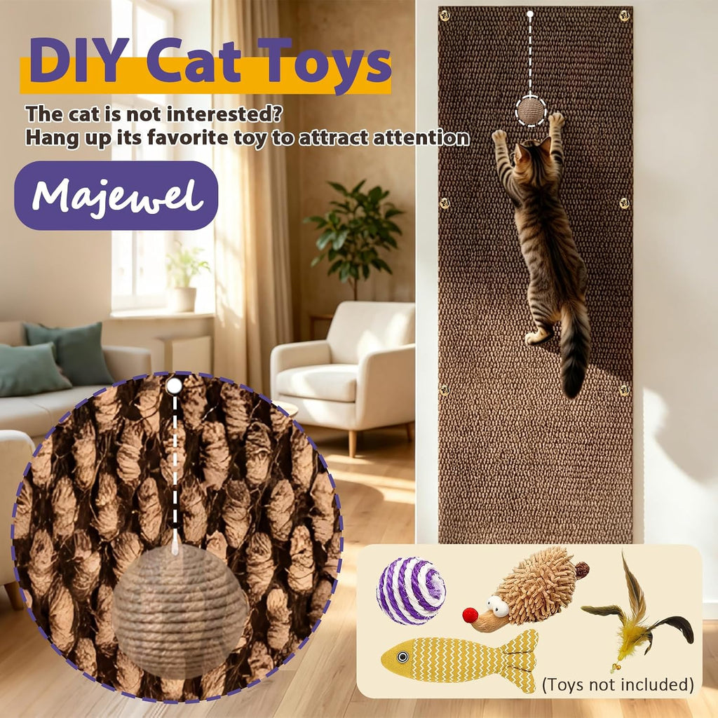 Wall Cat Scratcher,15.7x39.4” Cat Wall Climbing Wall Scratcher Carpet
