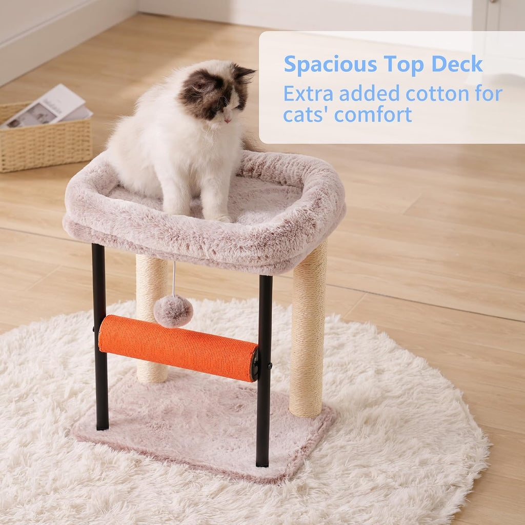 Hey-brother Cat Tree, Sturdy Tower with Sisal-Wrapped Columns, MPJ010SMU