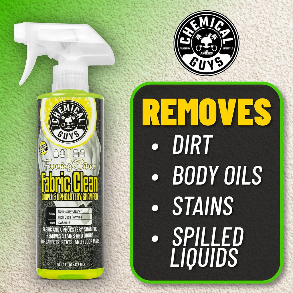 Chemical Guys, Citrus Fabric & Carpet Cleaner, Ready-to-Use Spray, 16 oz
