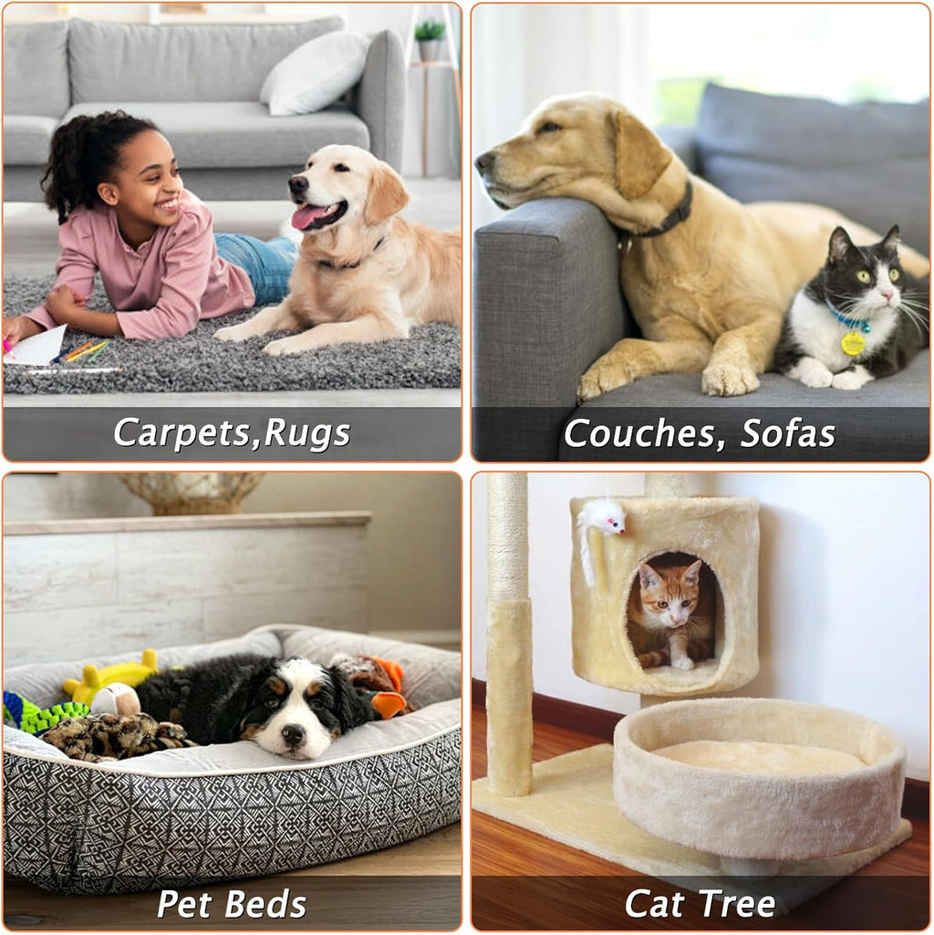 Carpet Rake for Pet Hair Removal Tool, Dog Cat Hair Remover for Furniture