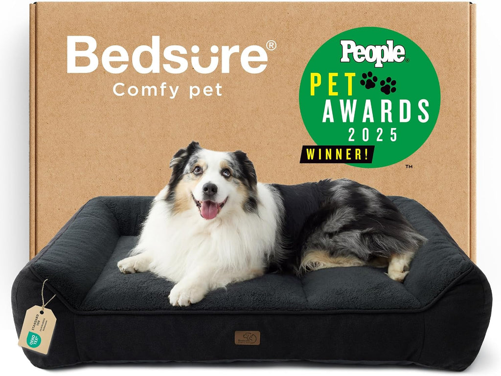 Bedsure SupportMax® Extra Thick Orthopedic XL Dog Beds Large Sized Dog