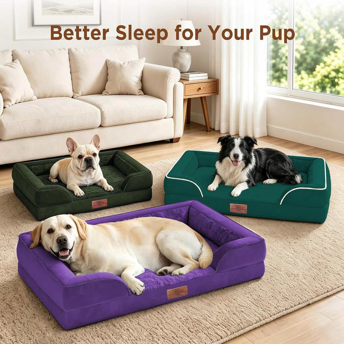 Comfort Expression Waterproof Orthopedic Dog Beds for Large Sized Dog