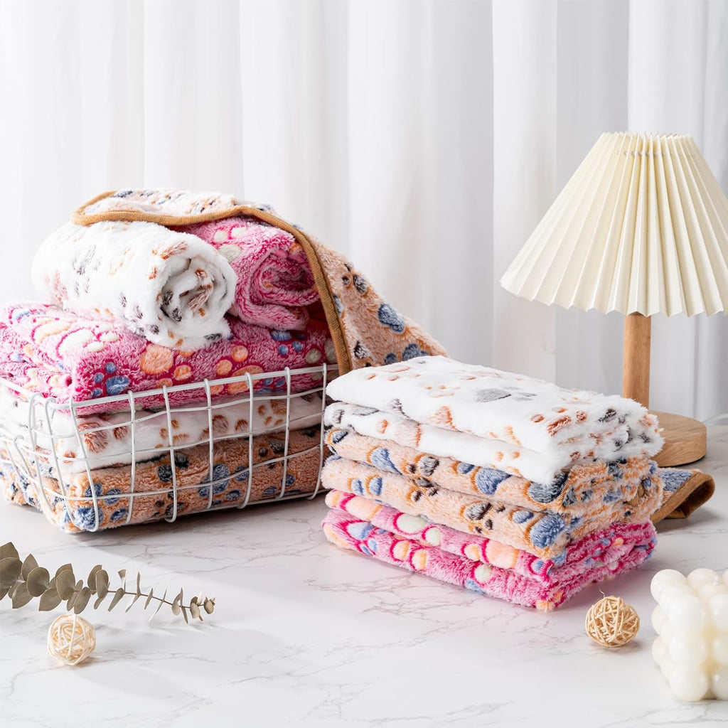 1 Pack 3 Blankets for Dog Puppy Cat (Medium 30x20'', Star, Bone, Love)