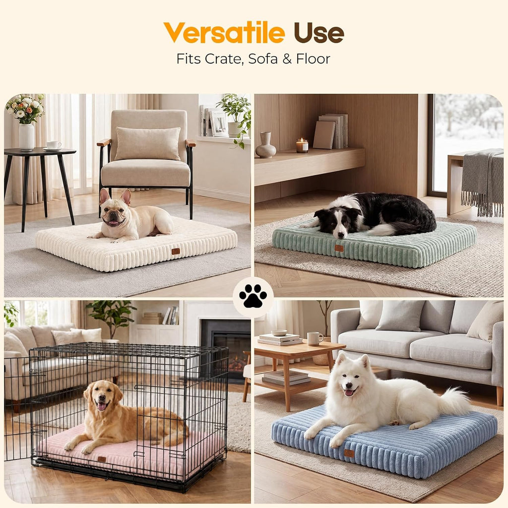 Orthopedic Dog Bed for XXL Dog, Waterproof Washable Pet Bed for Crate