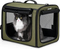 Dog Car Carrier Light Weight 19.7×16.9×14.8in, Foldable Dog Carrier, Green