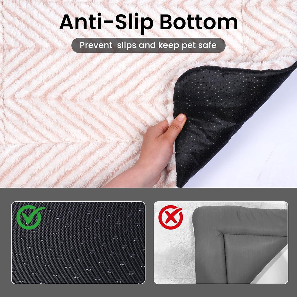Mora Pets Cat Beds for Indoor Cats Washable Cat Mat Bed Flat Dog Crate Pad