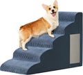Ahpmeoa Dog Stairs for Small Dogs 22.6" H, Dog Ramp for Bed, 5-Step, Navy