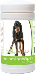 Healthy Breeds Black and Tan Coonhound Grooming Wipes 70 Count