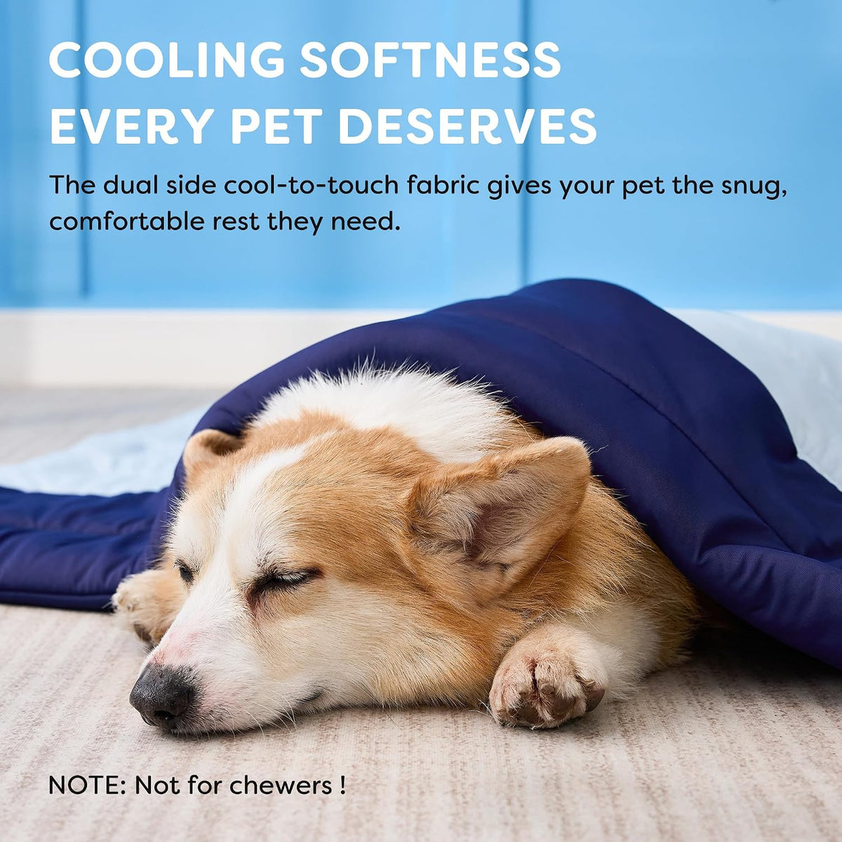 Reversible Dog Cooling Blanket for Summer, Washable Pet Bed Pad Mat
