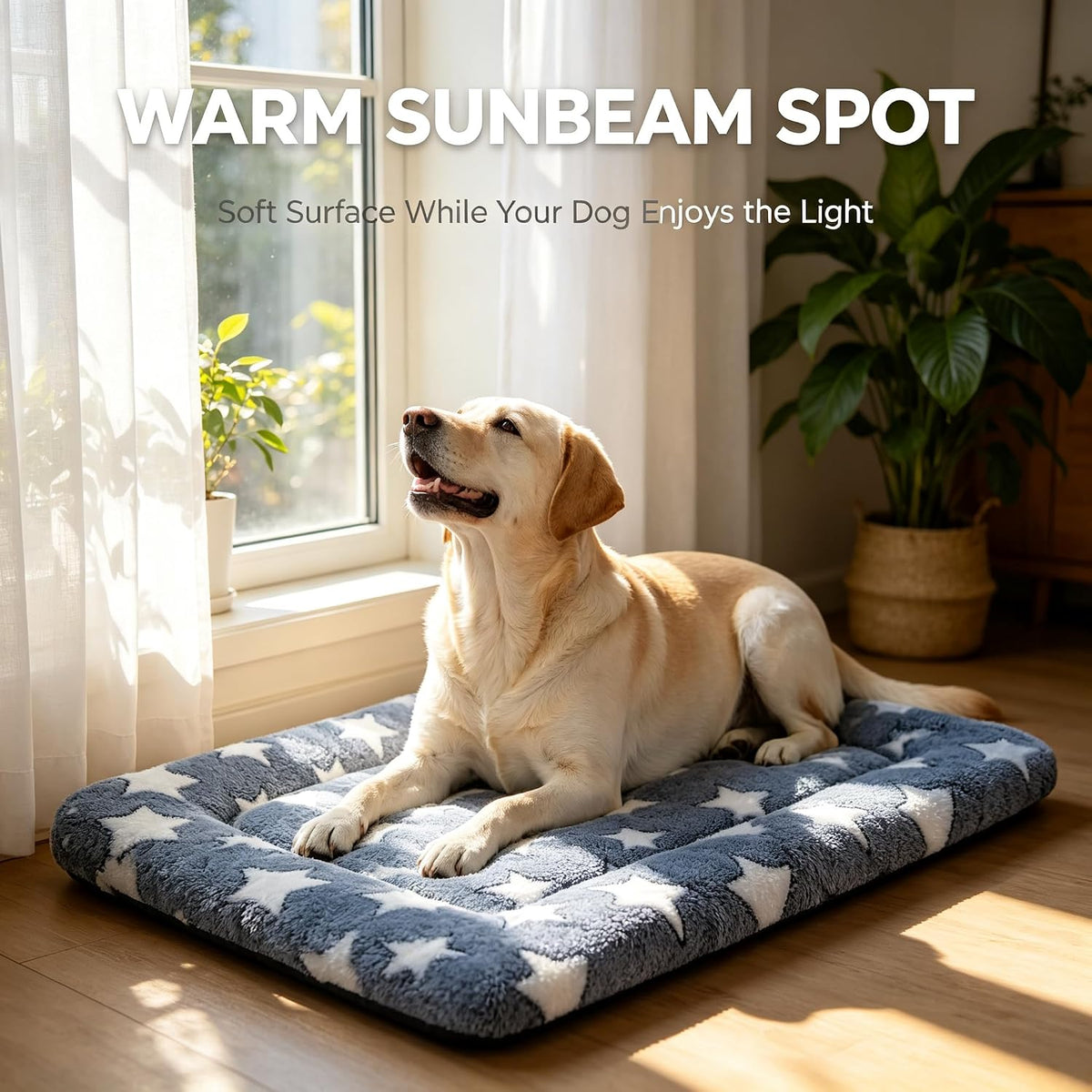Dog Bed Mat - Reversible Dog Crate Bed Mats, Soft & Breathable Kennel Pad, Durable Crate Bed for Small Medium Large Dogs & Cats