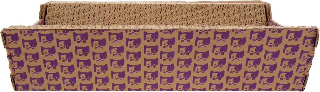 SmartyKat Super Scratcher Chaise Corrugated Cat Scratcher,Catnip Infusion Technology - Brown,One Size,(Pack of 6)