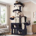 Gitelsnour 71'' Heavy Duty Cat Tree Tower with 2 Large Cat Condo, GCT801G