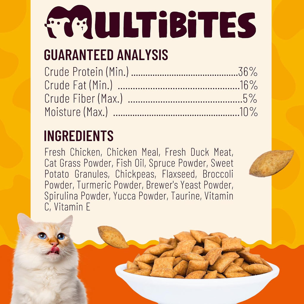13.05oz Cat Grass Treats for Indoor Cats with Taurine for Cats