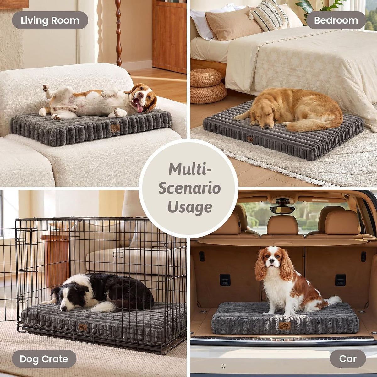 COZY KISS Orthopedic Washable Dog Bed for Small Dogs, Removable, Grey