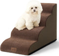 COZY KISS Dog Stairs for Small Dog 19.7" H, 4 Step Pet Ramp for Bed