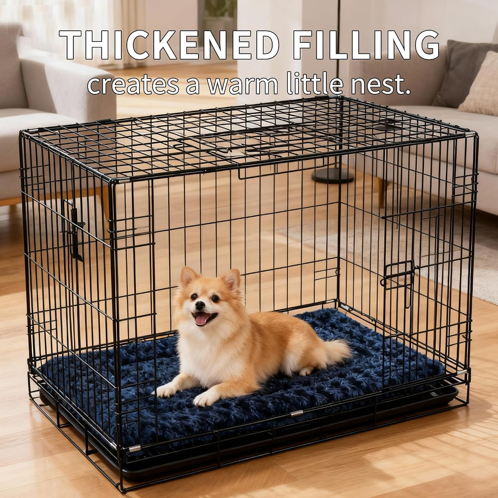 Dog Bed Mat - Comfortable Kennel Pad, Multi-Purpose Crate Bed for Dogs & Cats, Soft Support