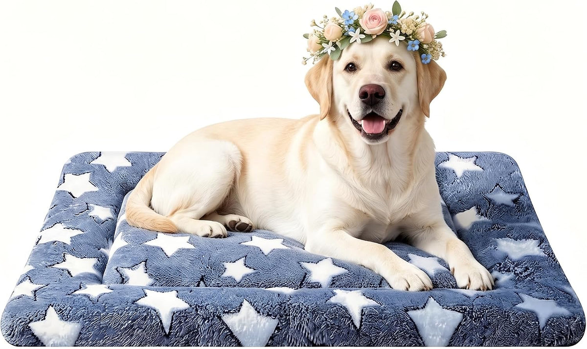 Dog Bed Mat - Reversible Dog Crate Bed Mats, Soft & Breathable Kennel Pad, Durable Crate Bed for Small Medium Large Dogs & Cats
