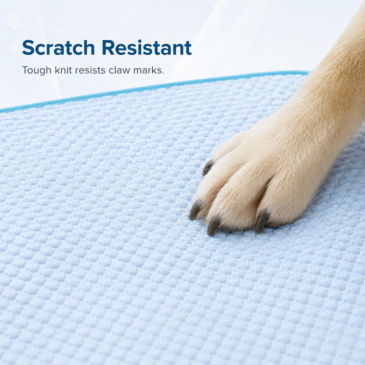 Pet Cooling Mat for Dogs & Cats – Ice-Silk Breathable Washable Foldable Cooling Blanket, Durable Portable Non-Slip Dog Bed for Crate, Kennel, Car & Outdoor Use, Blue 39.4 x 27.6in Large