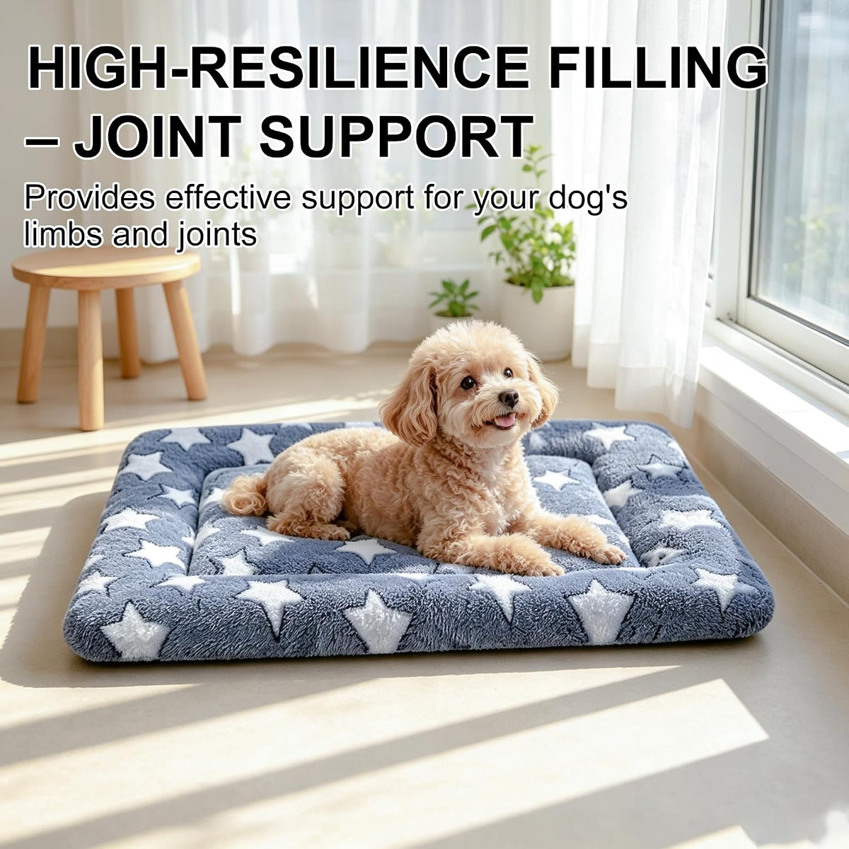 Dog Bed Mat, Reversible Crate Pads for Small/Medium/Large Dogs & Cats