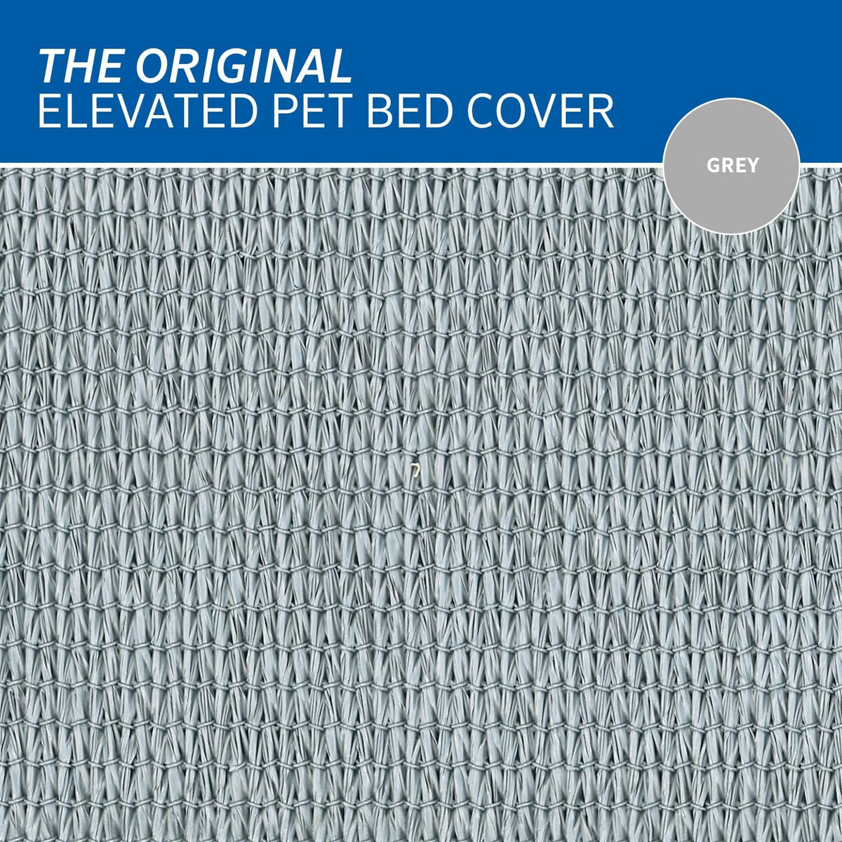 Coolaroo Replacement Cover, The Original Elevated Pet Bed, Grey, Small (Pack of 3)