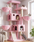 Globlazer Large Cat Tree 72in Tall Cat Climbing Tower, F72G, Pink