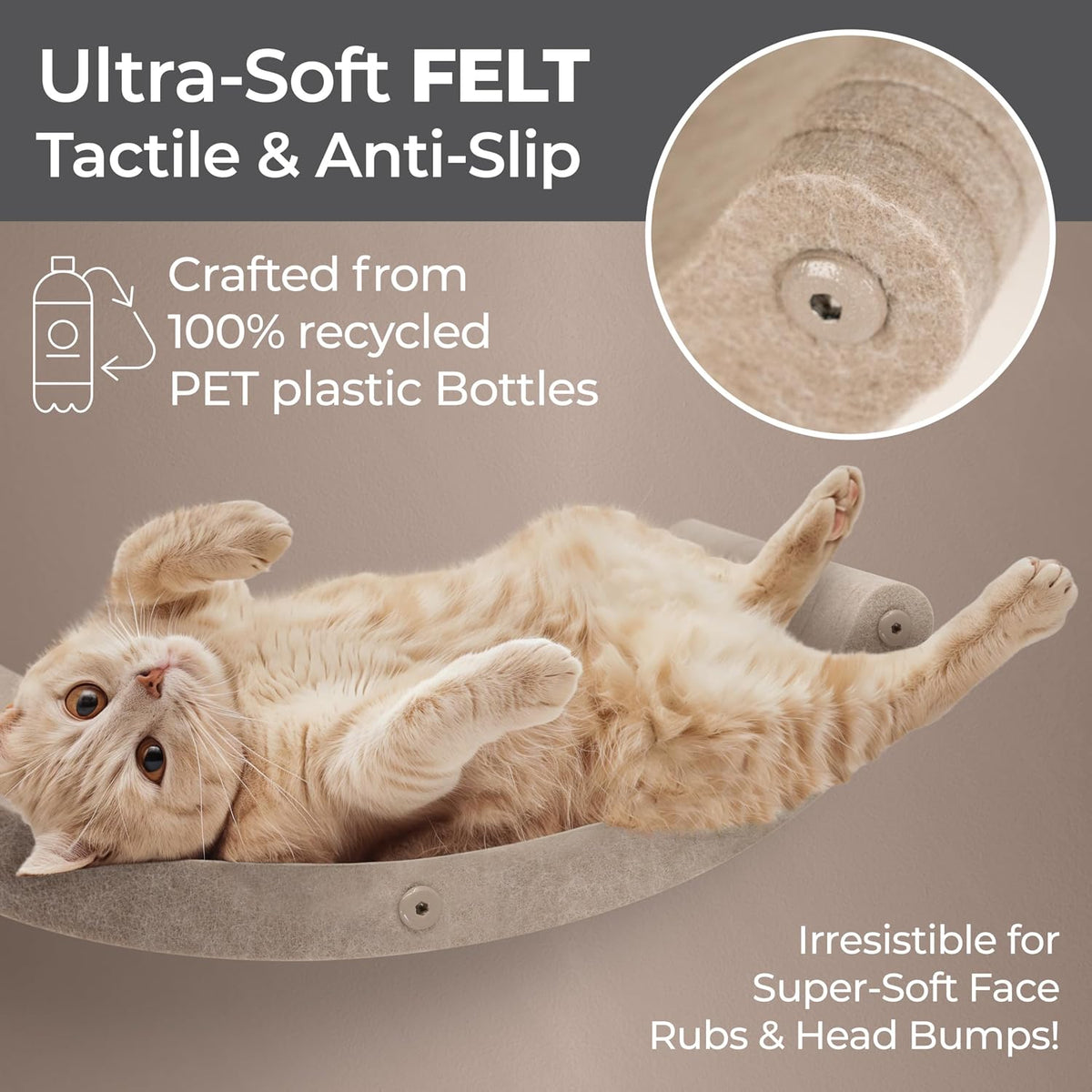 Cat Wall Shelf (Curved) - Indoor & Outdoor by Pryde Pets