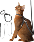 Escape Proof Figure 8 Cat Harness and Leash Set, Space Gray, M