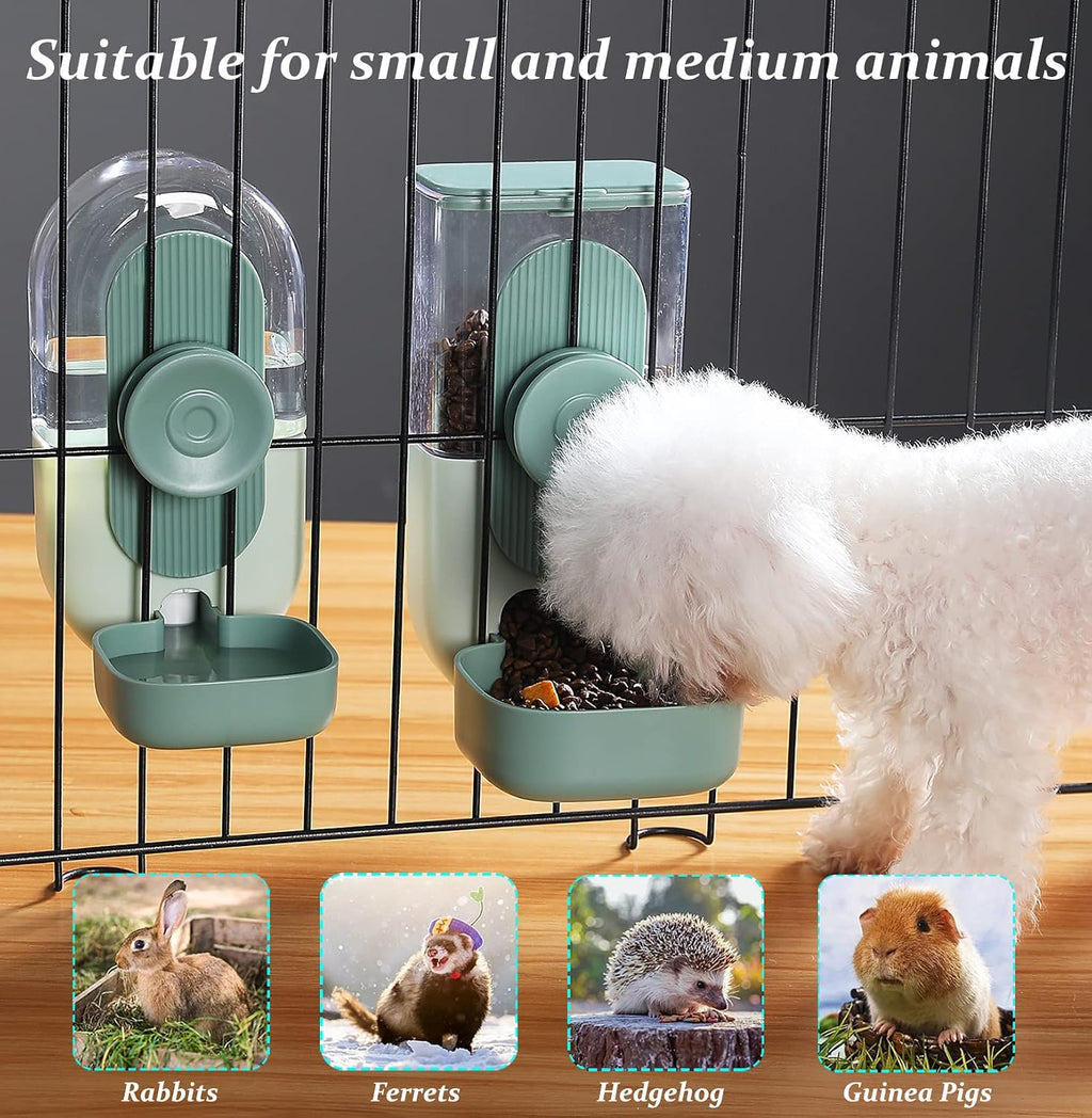 Kenond 35oz Rabbit Food Bowl,Bunny Water Dispenser,Feeders Waterer for Cage
