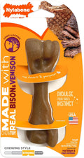 Nylabone Strong Chew Femur Bone Dog Toy Made with Real Bison & Venison