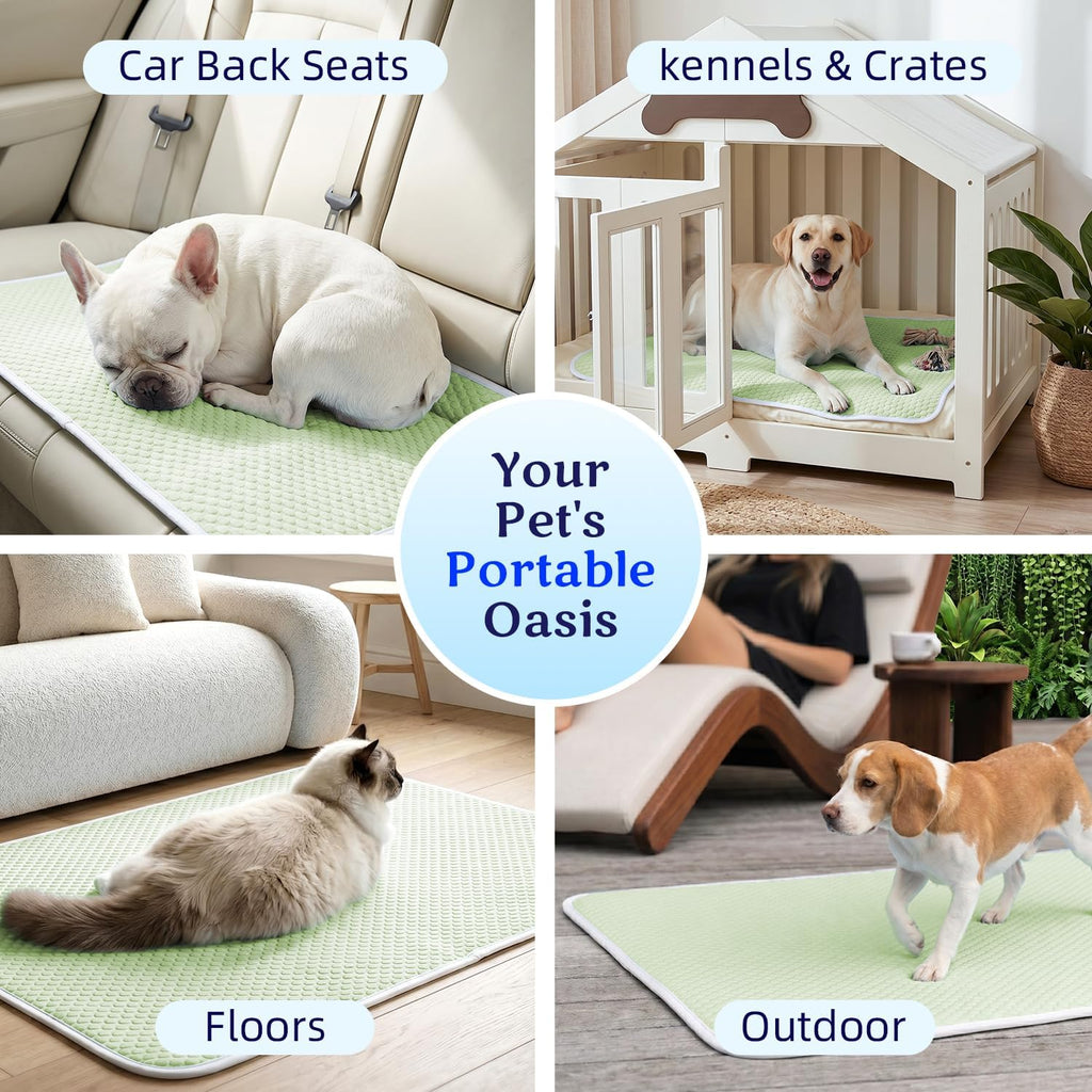 Mora Pets Dog Cooling Mat Instant Pet Cooling Pad Bed for Large Dogs & Cats
