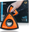 Mini Pet Hair Remover for Car Detailing Dog Hair Tool Brush(Orange) | Deep Cleaning, Reusable Rubber, Gentle on Fabrics, Triangle Design For Car Interiors, Couch, Rugs, Carpet, Mats & Furniture 