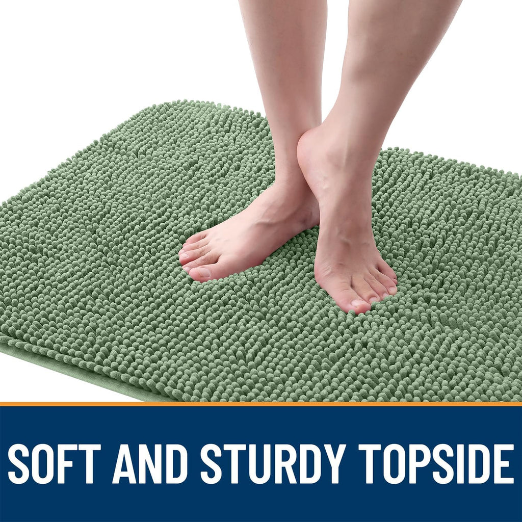 OLANLY Dog Door Mat for Muddy Paws 24x16, Super Absorbent Mud Mat